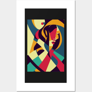 Abstract woman Posters and Art